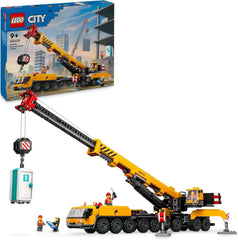 Macara mobilă de construcții LEGO City, jucărie de construcții pentru băieți și fete, cadou pentru copii creativi, braț lung extensibil, 4 minifigurine de muncitori în construcții pentru jocuri de rol 60409 Seturi de constructie Besuche den LEGO-Store Titlu implicit