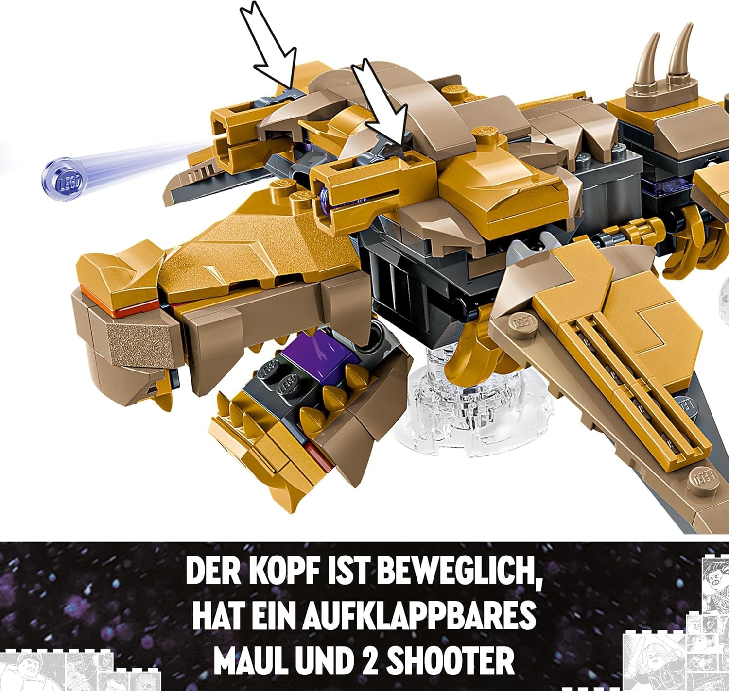 LEGO Marvel Avengers Vs. Leviathan, jucărie de construcție, set cu Hulk și minifigurinele Captain America, Loki, Black Widow și Chitauri, set de joacă Avengers pentru băieți și fete de peste 7 ani 76290 Seturi de constructie Besuche den LEGO-Store