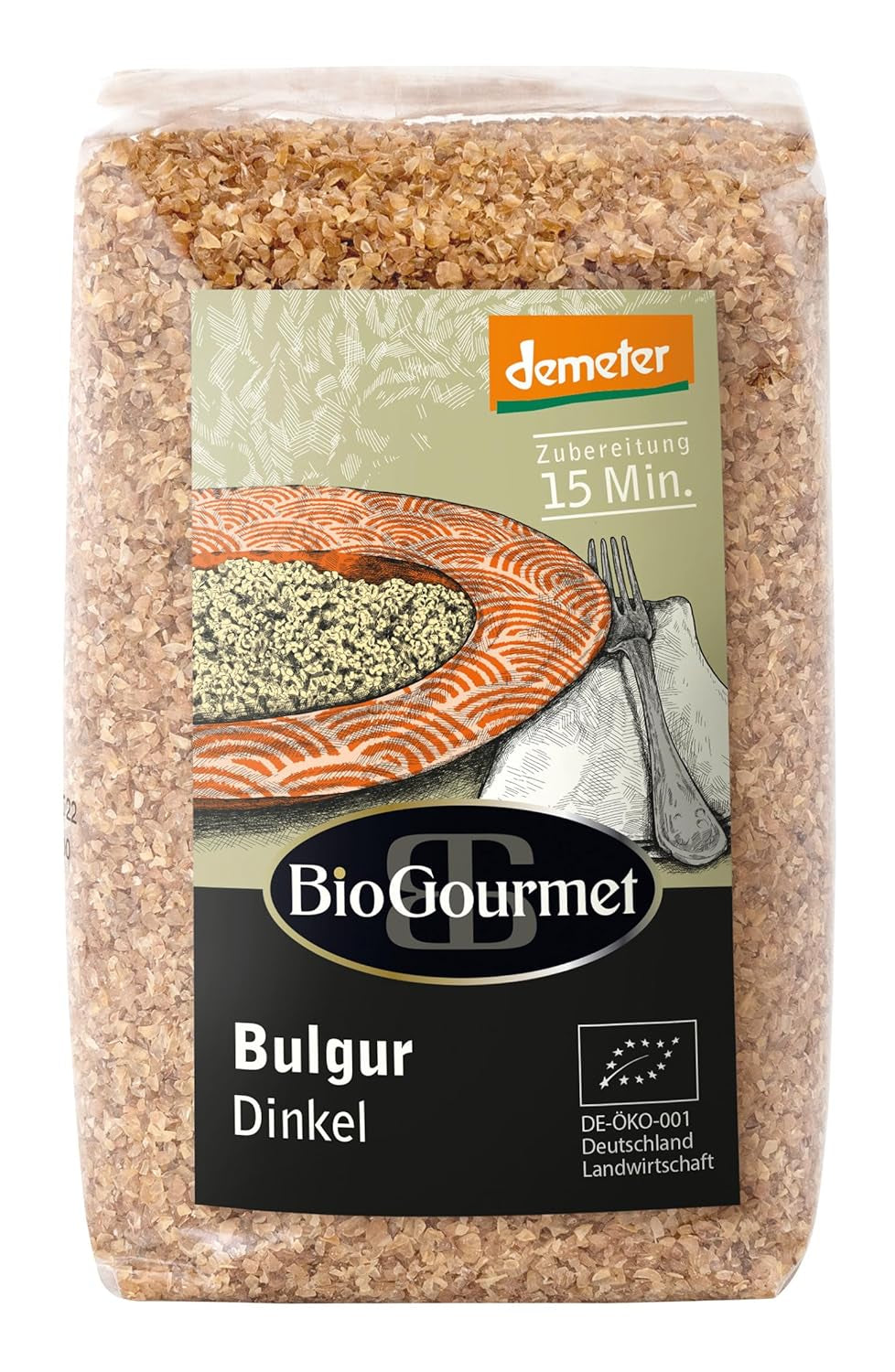 Bulgur de hrișcă BioGourmet – din producție proprie (biodinamic, parfumat și ușor, rapid de preparat), 500 g