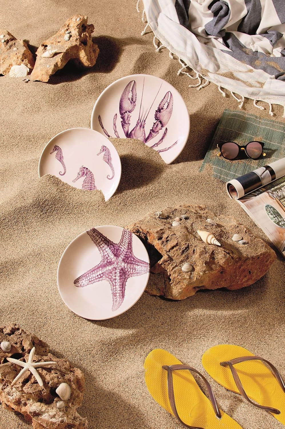 Farfurie Excelsa Flora & Fauna, ceramică, multicoloră