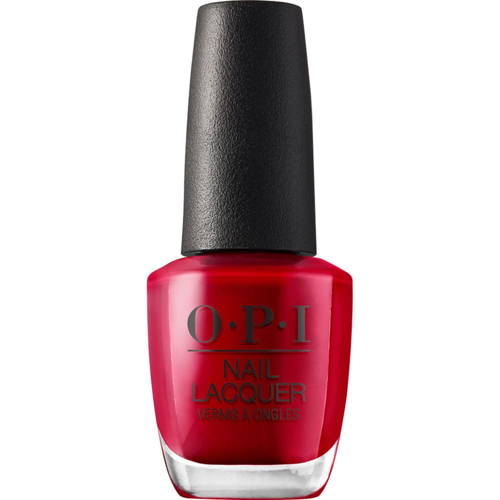 Oja OPI Nail Lacquer în nuanțe de roșu și portocaliu – Oja cu uscare rapidă, rezistentă la ciobire și de lungă durată – durează până la 7 zile – cu pensulă ProWide extra-lată