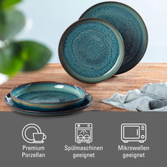 Set de veselă Crafted Breeze de la Villeroy & Boch, 4 piese, pentru 2 persoane, verde