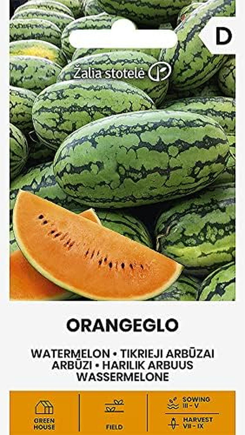 Zalia Stotele | WASSERMELONE ORANGEGLO Samen| Gemüsesamen | Pflanze Samen | WáSsermelone Samen | Gardensamen | 1 Pack