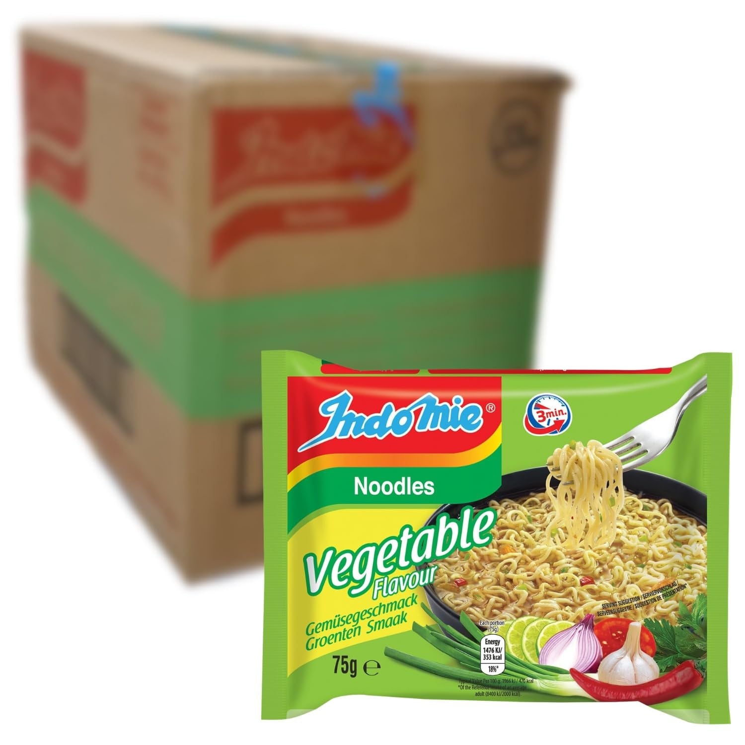 INDOMIE - Tăiței instant Mi Goreng - Pachet multiplu (40 x 80 g)