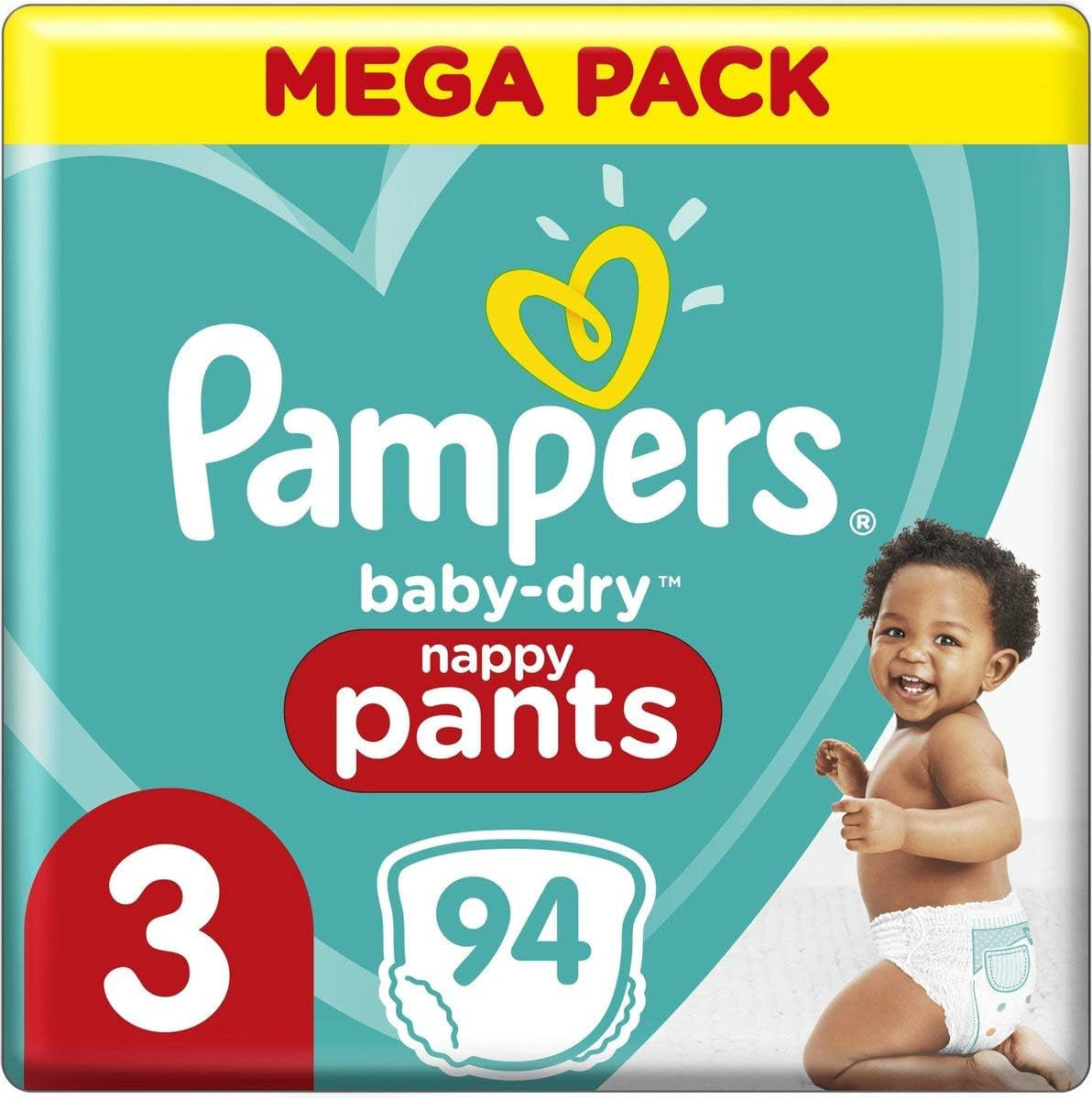 Scutece Pampers 81657566 Baby-Dry Pants, albe