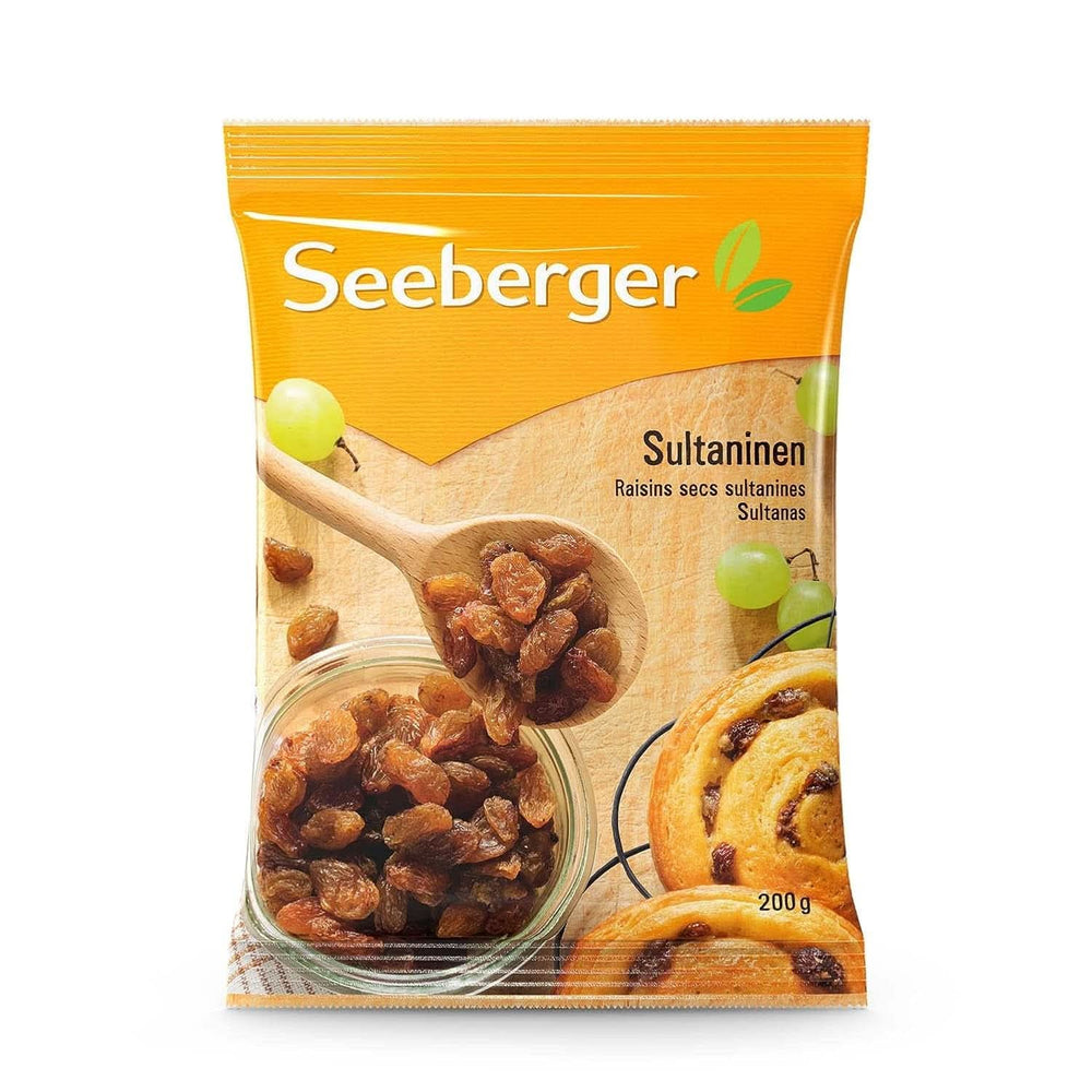Seeberger Sultanas: Stafide Sultana ușoare, dulci și fructate din Turcia, pachet 13 x 200 grame Produse deshidratate Naty Shop 200 grame
