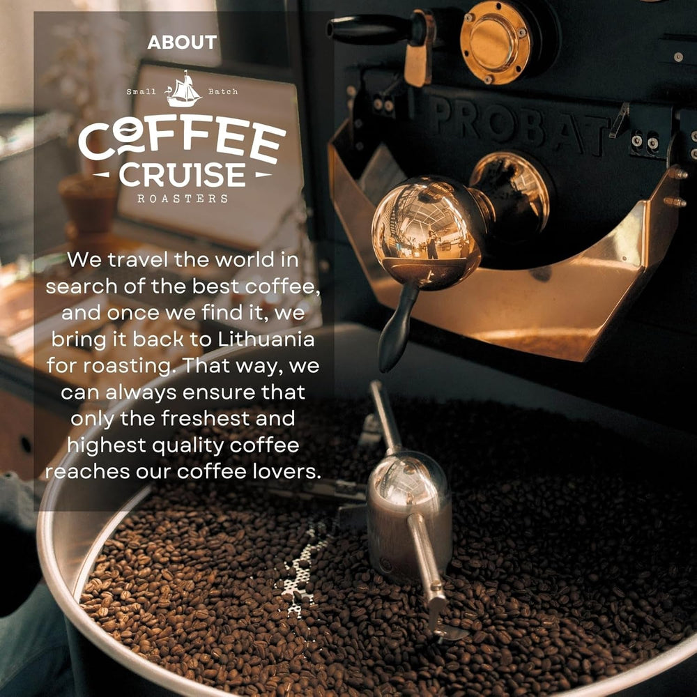 COFFEE CRUISE Sweet Brazil Brasilianische Kaffeebohnen 1kg - Mittlere Röstung - Aroma Kakao und Schokolade - Für Alle Kaffeemaschinen - 100% Arabisch