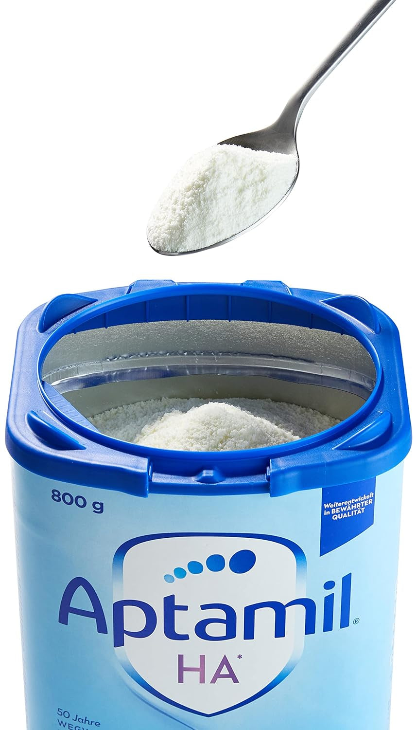 Aptamil HA 1 – Anfangsmilch von Geburt an, Mit DHA, Nur Laktose, Ohne Palmöl, Babynahrung, Milchpulver, 1x 800 g (Packung mit 4)