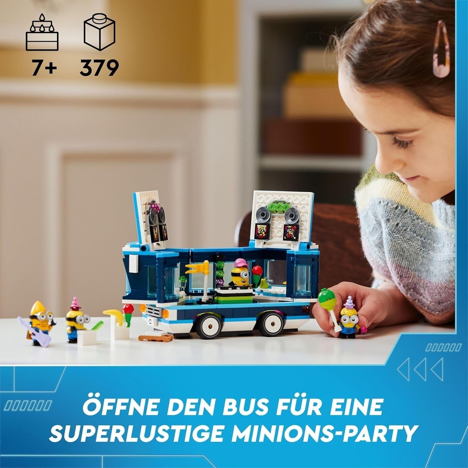 LEGO I - Simply Incorrigible 4 Minioni și autobuzul de petrecere, set de joacă pentru I - Simply Incorrigible 4, jucărie pentru copii, cadou creativ Minioni pentru băieți și fete de la 7 ani 75581 Seturi de constructie Besuche den LEGO-Store