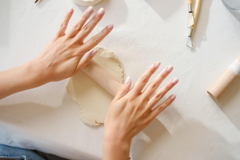 Jovi - Rolă din lemn, instrument ideal de modelat pentru lutul uscat la aer, 1 bucată (27RP)