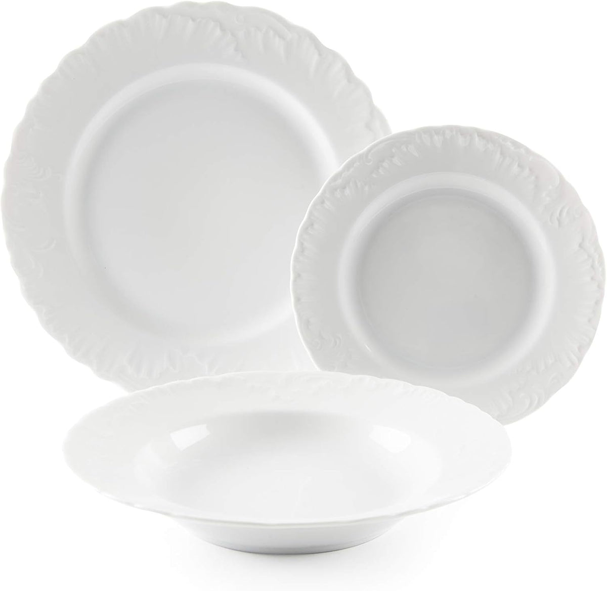 Set de tacâmuri Excelsa, 18 piese, alb