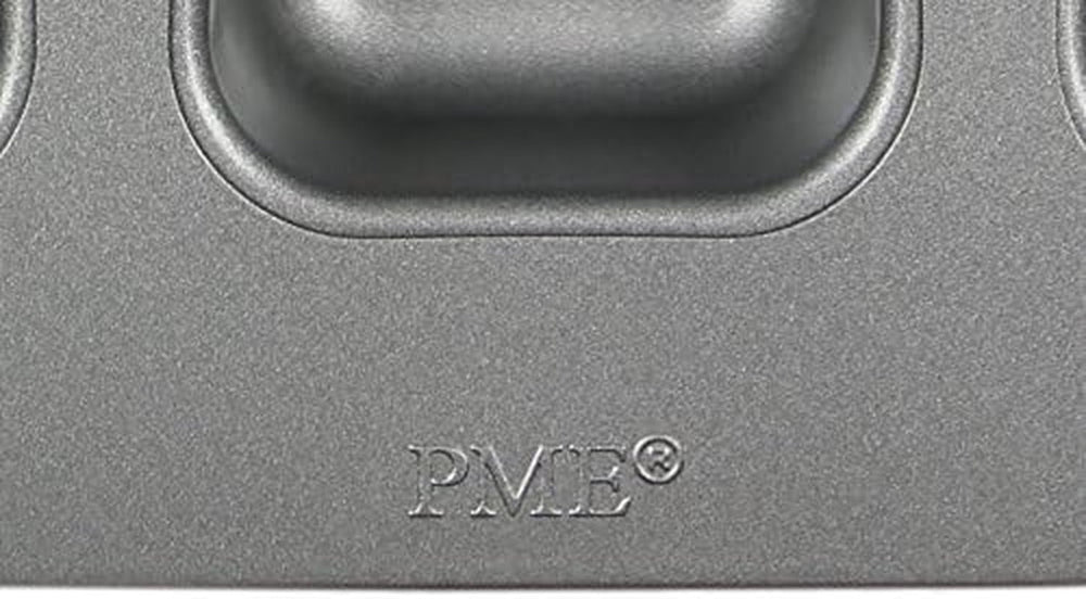 CSB106 Quadratische Antihaftbeschichtete Backform Mit 12 Minilöchern Aus Karbonstahl, Edelstahl, Silver, 37.3 X 26.1 X 3.1 Cm Matrite si tavi pentru copt Naty Shop