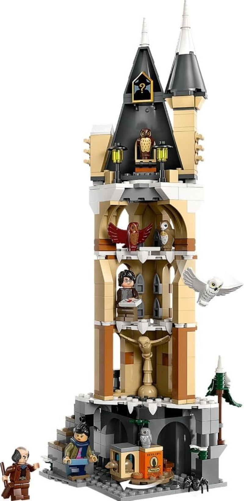 LEGO Harry Potter Owlery la Castelul Hogwarts, set de aventură cu animale de jucărie și 3 mini figurine, jucărie pentru film pentru copii, cadou pentru fete, băieți și toți fanii de la 8 ani 76430 Seturi de constructie Besuche den LEGO-Store