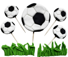 Set 7 decoratiuni comestibile, Fotbal