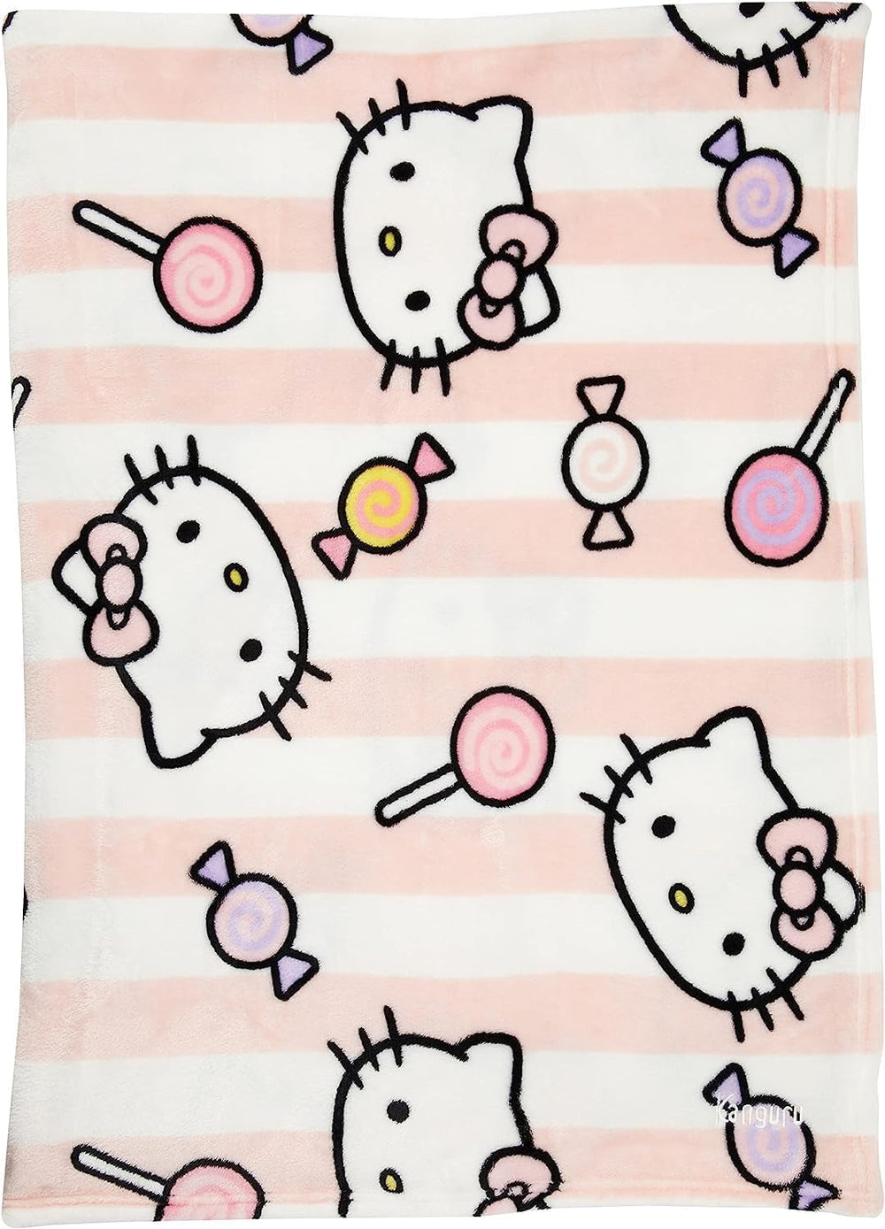 Cuvertură de pat Hello Kitty, roz, pătură moale 130X170Cm, cuvertură de pat din microfibră cuvertură de pat sau cuvertură de pat canapea. Calitate cu certificat Oekotex, Sanrio Paturi si Cuverturi Besuche den Kanguru-Store
