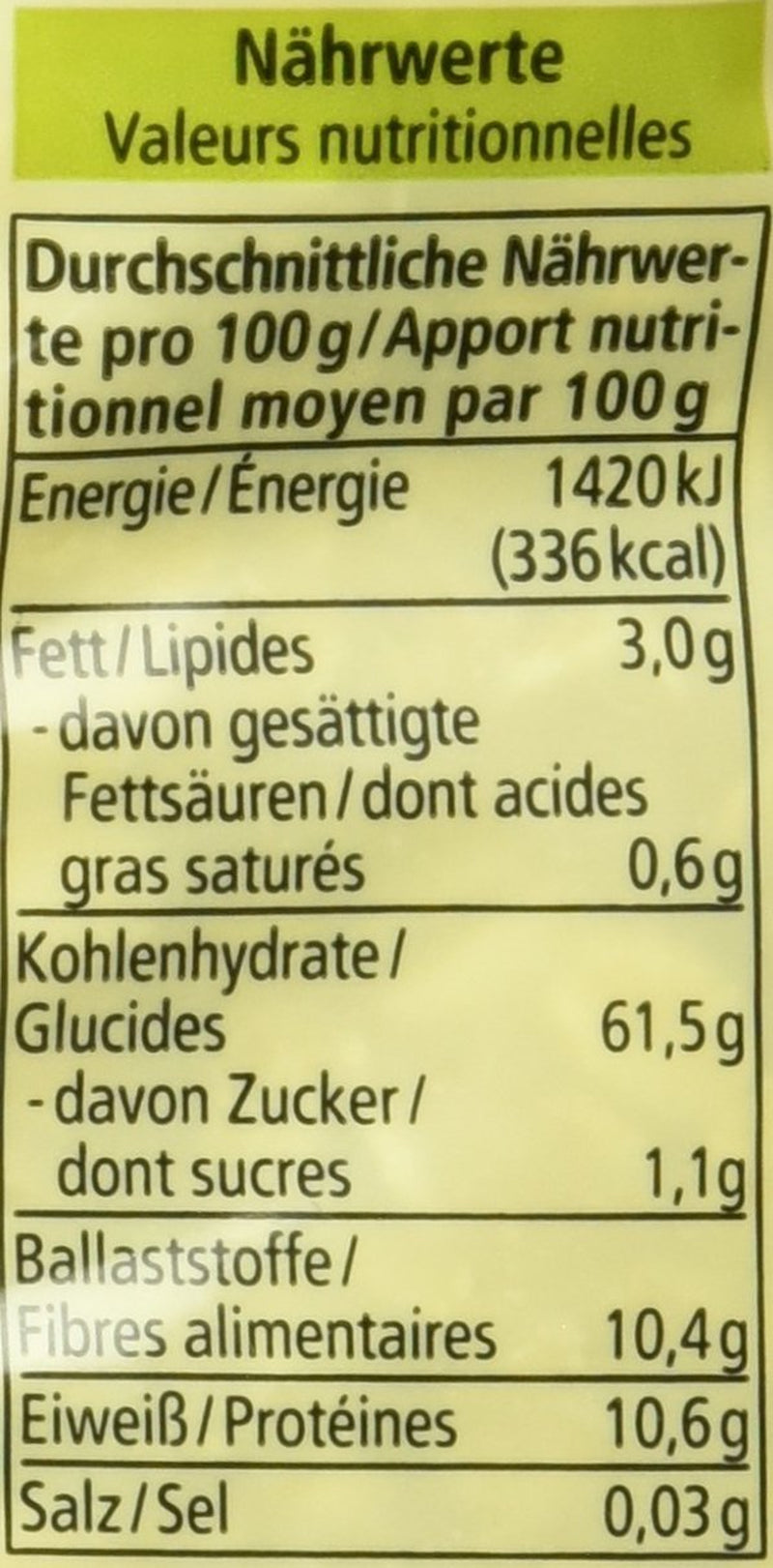 Fulgi organici din 5 cereale, 500 g
