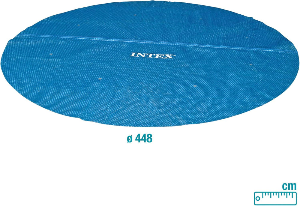 Prelată solară pentru piscină Intex - Prelată solară - Ø 457 cm - Pentru piscine cu montare ușoară și cadru, Albastră