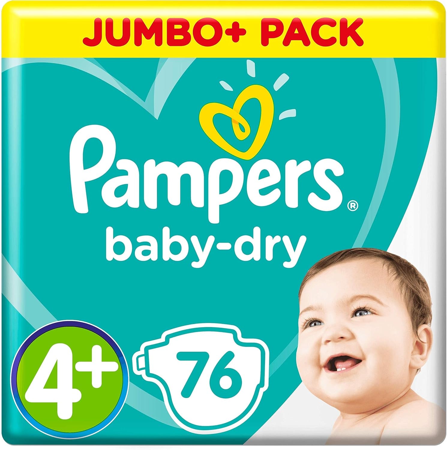 Pampers (Versiunea Veche), Chiloți, Mărimea 4, 9kg-15kg, Pachet de trei (1 x 88 scutece)