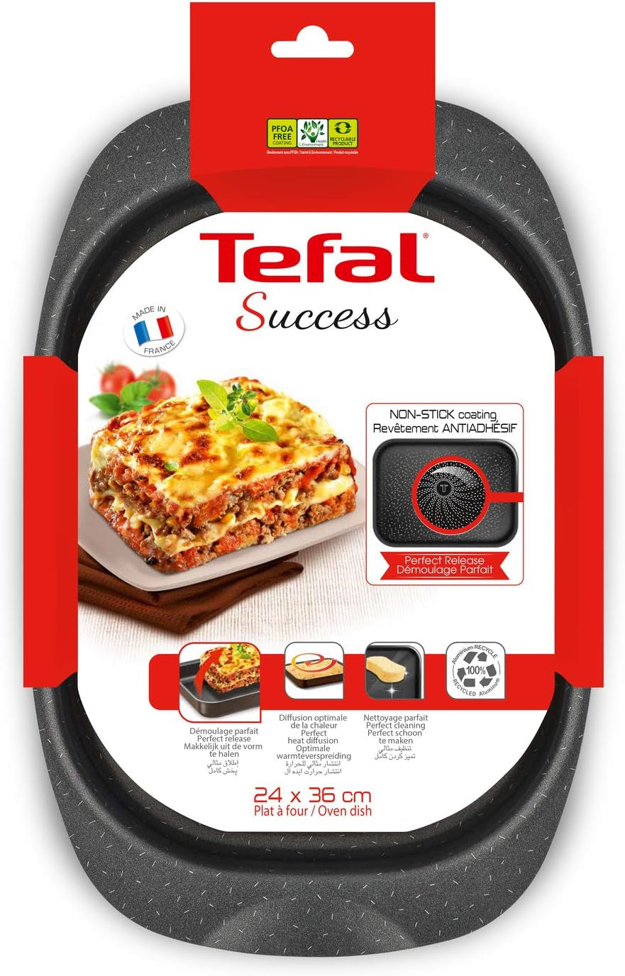 Tefal J1601502 Success Auflaufform Aluminium Schwarz 36 X 24 X 5,5 Cm Matrite si tavi pentru copt Naty Shop