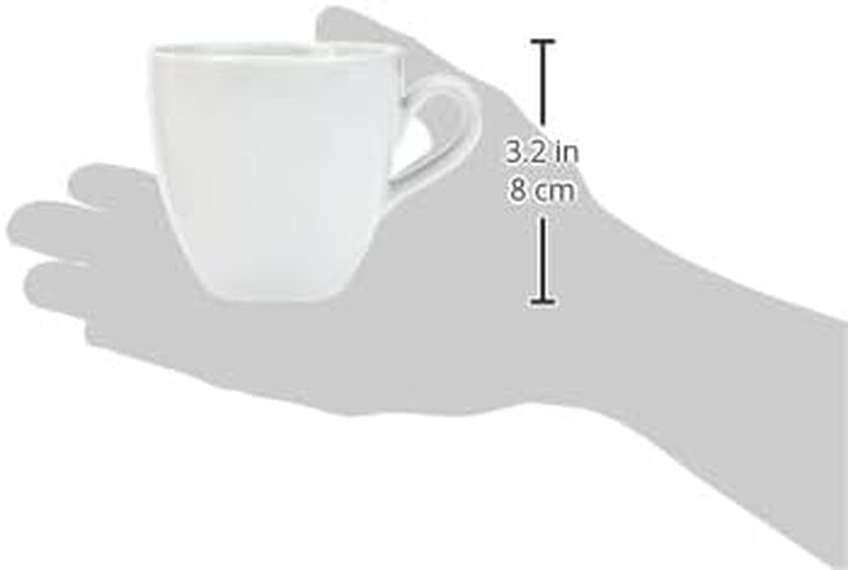 Alessi SG53/87 'Mami' Kaffee-Obertasse 6 Stück aus weißem Porzellan 8,0 cm Durchmesser