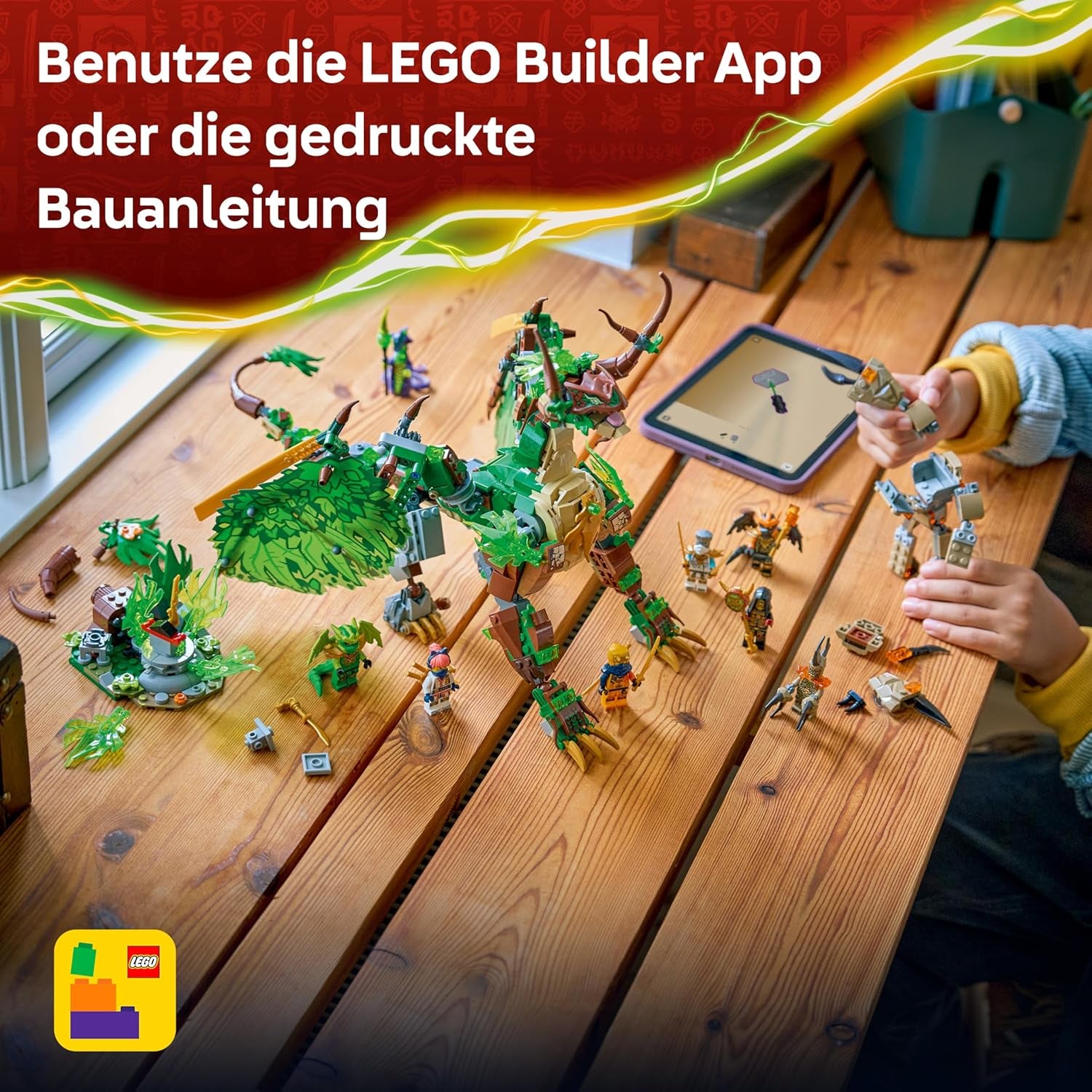 LEGO NINJAGO Der Drache des Lebens - Ninja Spielzeug mit Drachenfigur, Mini Monster Mech, 8 Minifiguren und Schwertern - Kreatives Geschenk für Jungen und Mädchen ab 8 Jahren und Fans - 71859