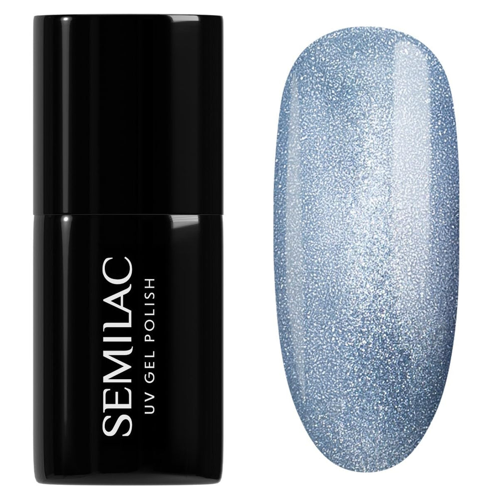 Oja UV Semilac 664 Lilac Gloss 7 ml – Efect Cat Eye, Reflexii unice cu instrument magnetic – Colecția Gloss Gala