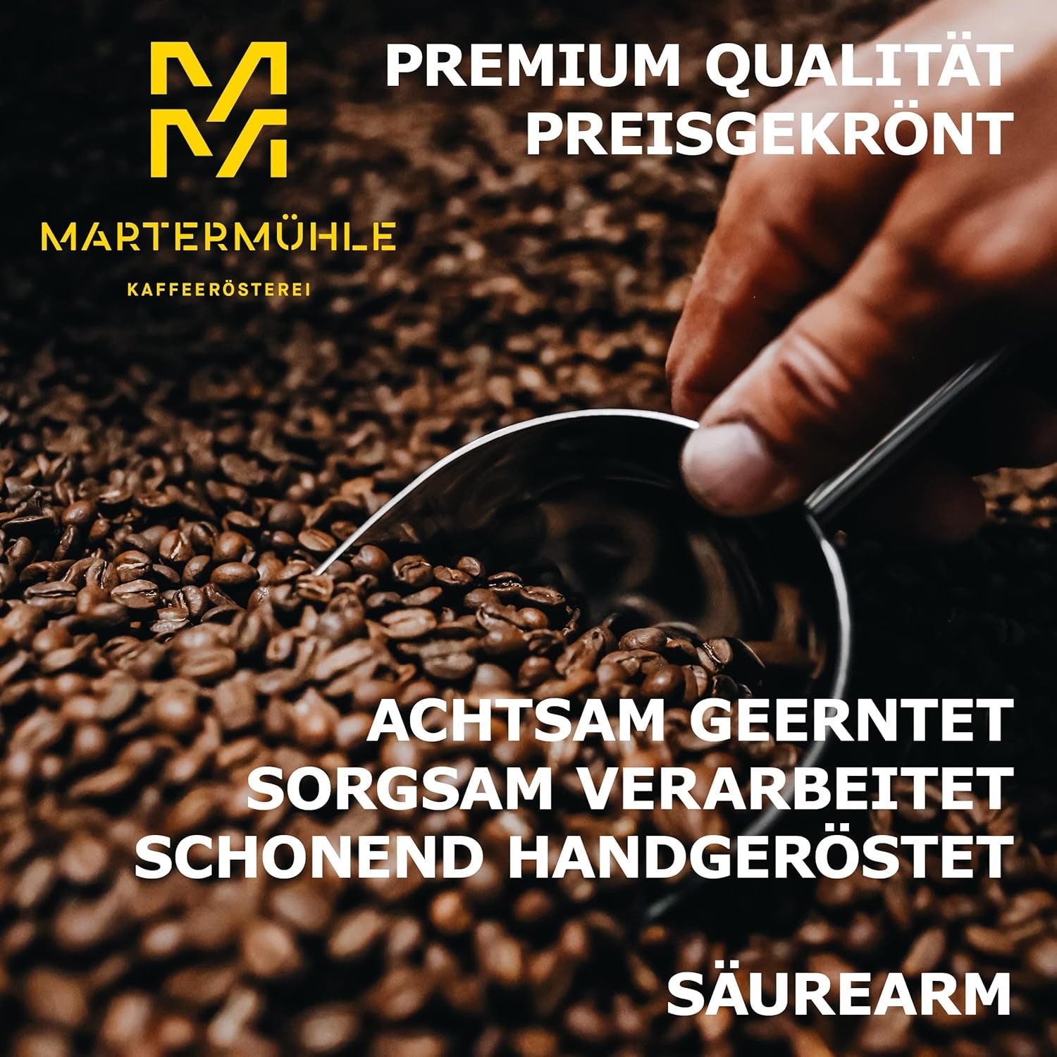 Set mostre boabe de cafea organică Martermühle 3x250g tărie ușoară/medie I Arabica I Boabe întregi de cafea organică prăjite ușor, aciditate scăzută (68/74/426)