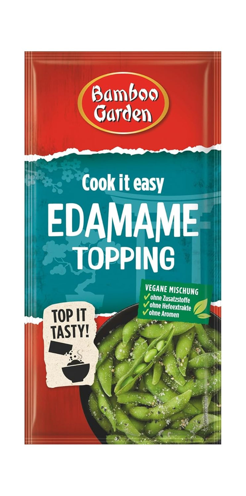 Bamboo Garden - Edamame Topping | Sesamtopping zum Verfeinern von Edamame Gerichten | Vegan, natürliche Zutaten | 15 g im Beutel