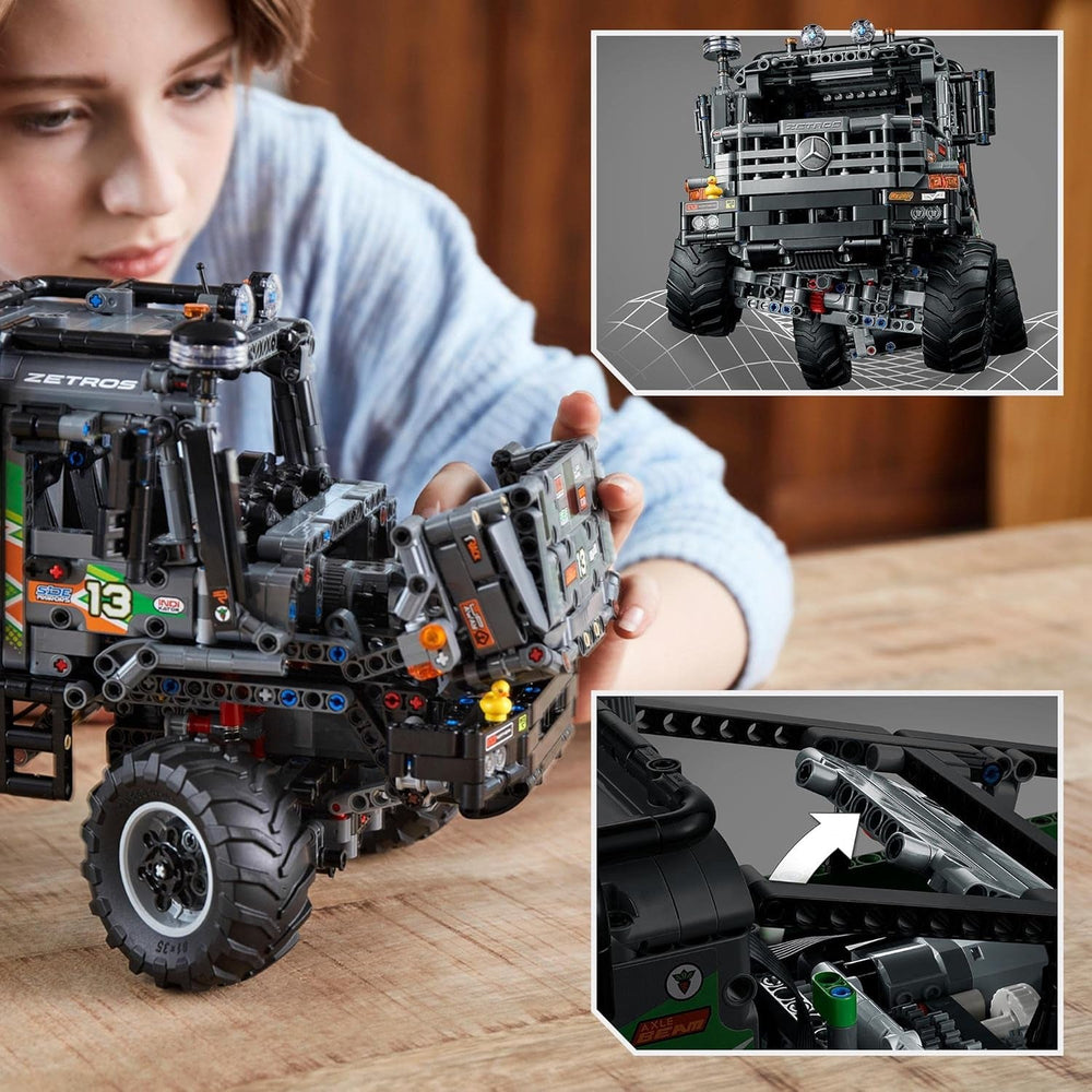 LEGO 42129 Technic 4X4 Mercedes-Benz Zetros Offroad Truck, mașină controlată de la distanță, jucărie camion controlată prin aplicație, idee de cadou pentru adulți și copii, bărbați și femei Seturi de constructie Besuche den LEGO-Store