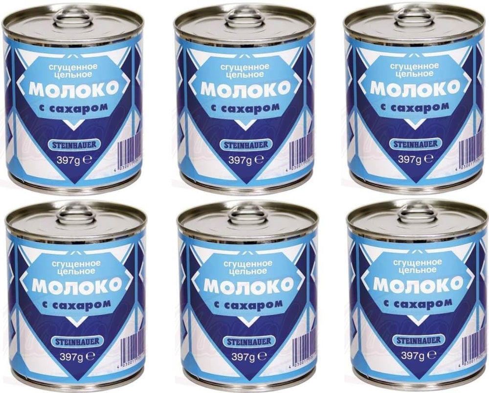 6 x 397g  gezuckerte Kondensmilch 8% Fett
