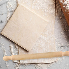 Sucitor Zenker din lemn de fag, 350 x 30 x 30 mm – Perfect pentru aluat și fondant, certificat FSC, cu guler practic, maro