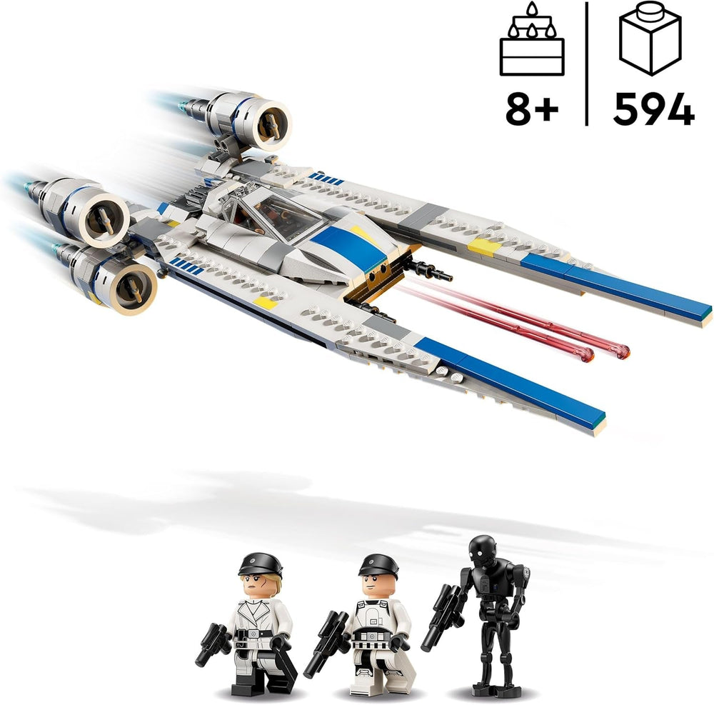 LEGO Star Wars 75399 Rebel U-Wing Starfighter - Jucărie cu funcție de aripă oscilantă și 3 minifigurine, inclusiv Cassian Andor și figura droidului K-2SO - Cadou pentru băieți cu vârsta peste 8 ani și fani Andor sezonul 2 Seturi de constructie Besuche den LEGO-Store