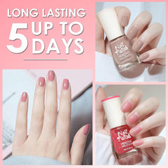 Set de ojă cu 6 piese - Oja roșie strălucitoare cu uscare rapidă și de lungă durată - Oja pe bază de apă non-toxică pentru saloane DIY, cadou de manichiură (Colorat A)