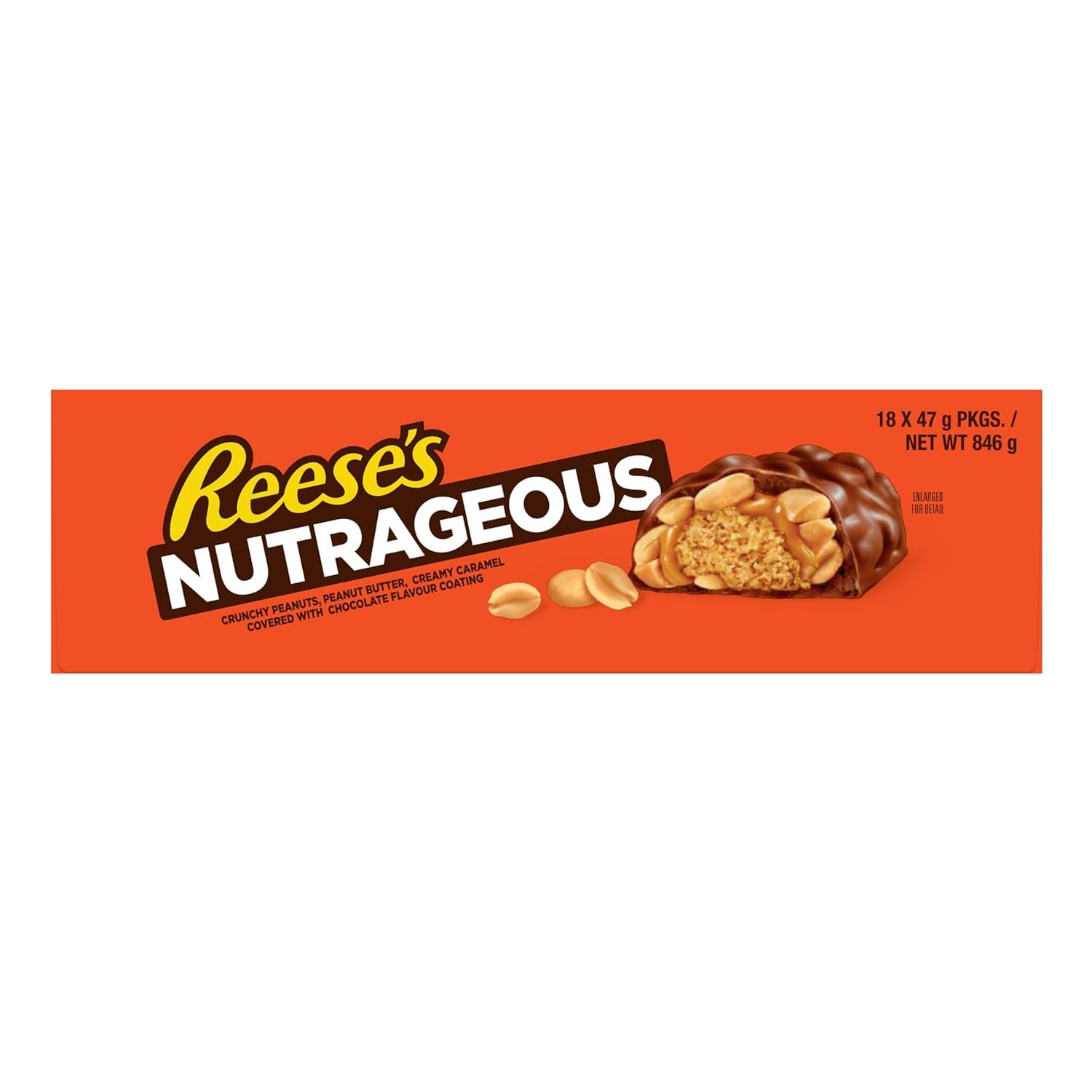 Unt de arahide Nutrageous - Batoane de ciocolată cu unt de arahide: 18 bucăți (18 x 47 g)