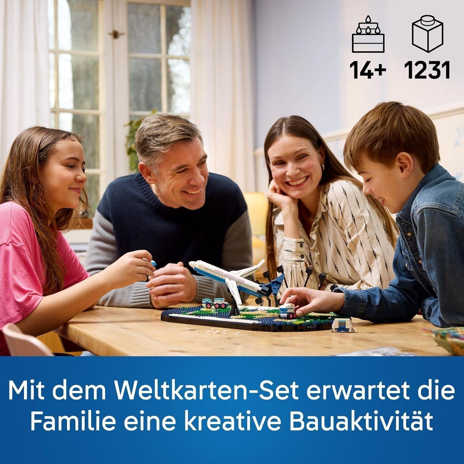 Amintiri de călătorie LEGO, harta lumii de jucărie, set de construit și jucat pentru fete și băieți, cadou pentru familiile care iubesc aventura și călătoriile, activitate creativă, de colecție 41838 Seturi de constructie Besuche den LEGO-Store