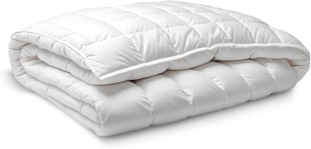 Plapumă din fibre, 250 G, microfibră, moale, mătăsoasă, pentru paturi cu 100, 105 și 110 cm, alb, 180 X 220 cm Plapumi si pilote Naty Shop 180 X 220 Cm