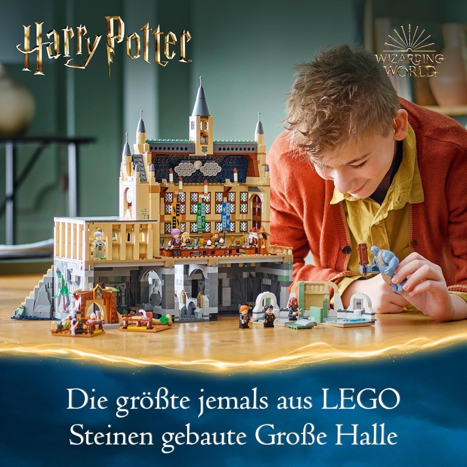 Castelul Hogwarts LEGO Harry Potter: Sala Mare, jucărie de colecționat, cu 11 minifigurine, inclusiv Hermione Granger, cadou magic pentru băieți și fete 76435 Seturi de constructie Besuche den LEGO-Store