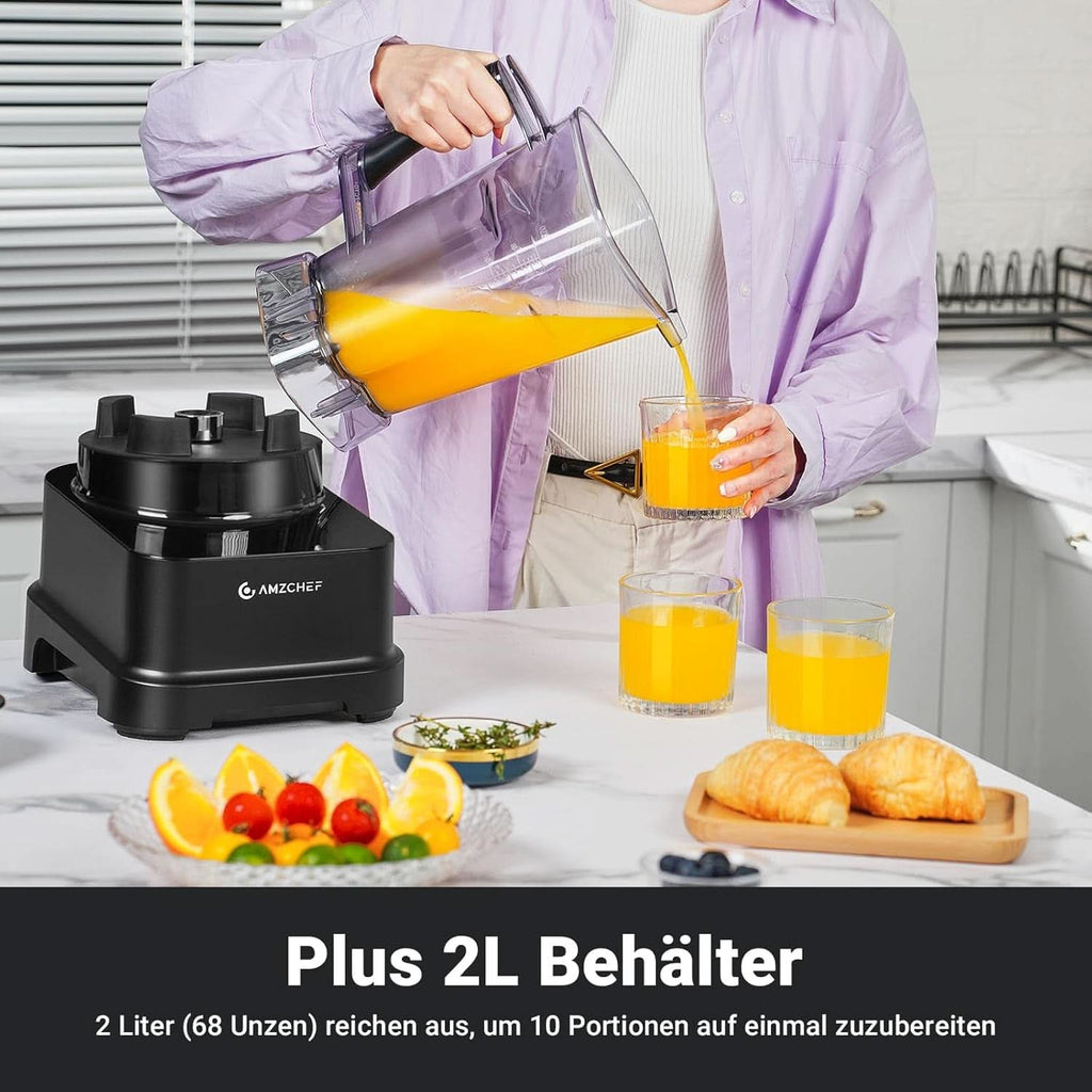 Blender AMZCHEF, 8 meniuri inteligente și 10 viteze, ecran tactil LCD Bucatarie Naty Shop