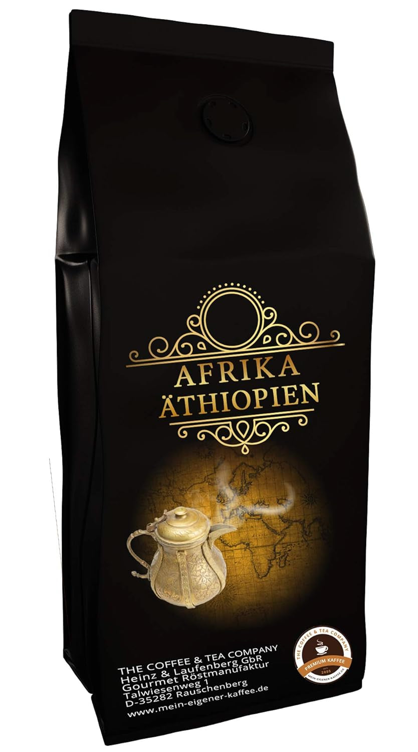 Kaffeespezialität Aus Afrika - Äthiopien - Kaffee Aus Dem Urspungsland Des Kaffee (Gemahlen, 200 Gramm) - Länderkaffee - Spitzenkaffee - Säurearm - Schonend Und Frisch Geröstet