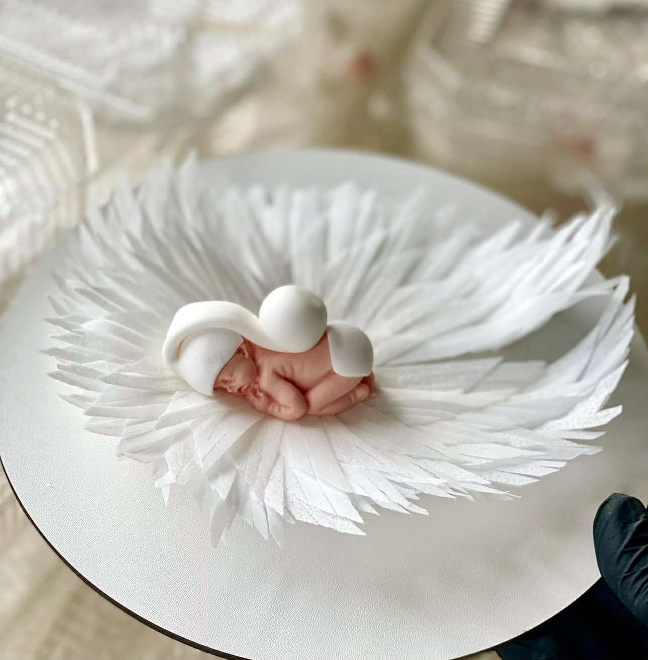 Decoratiune comestibila, Botez, Caciulita