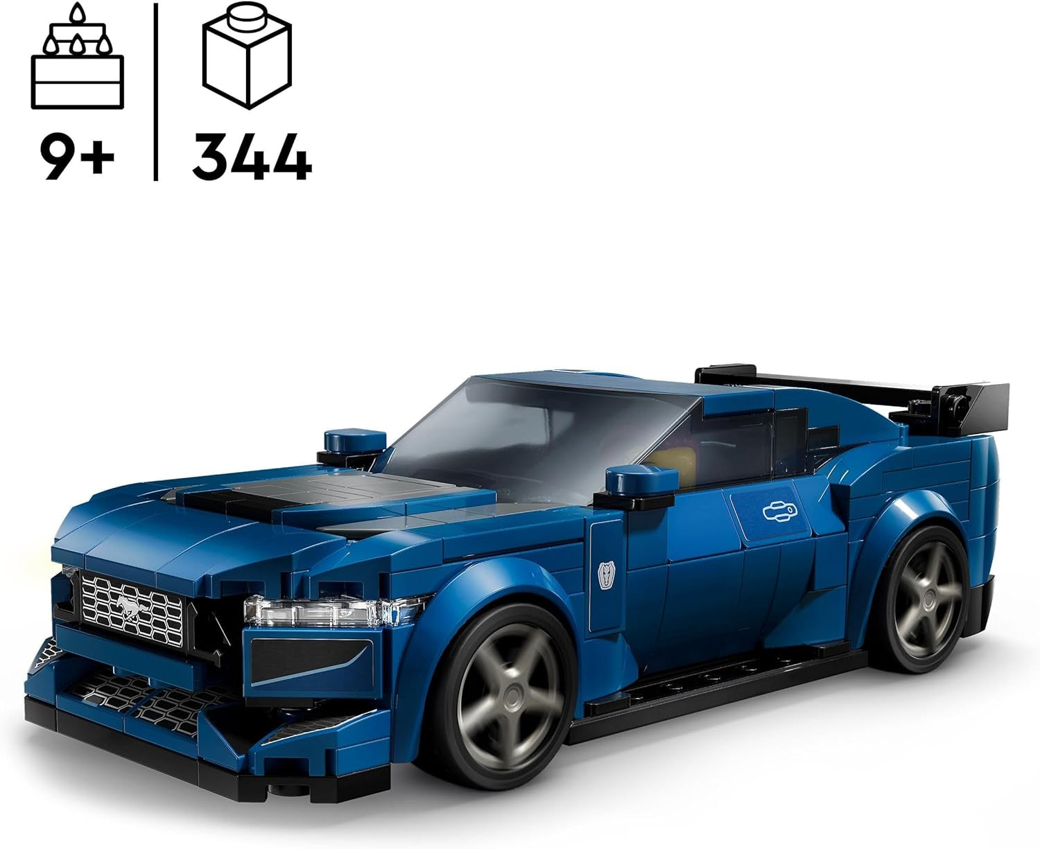LEGO Speed Champions Ford Mustang Dark Horse Sports Car, jucărie auto cu minifigurine de construit, jucat și expus pentru copii, cadou pentru băieți, fete și fani auto de la 9 ani 76920 Seturi de constructie Besuche den LEGO-Store