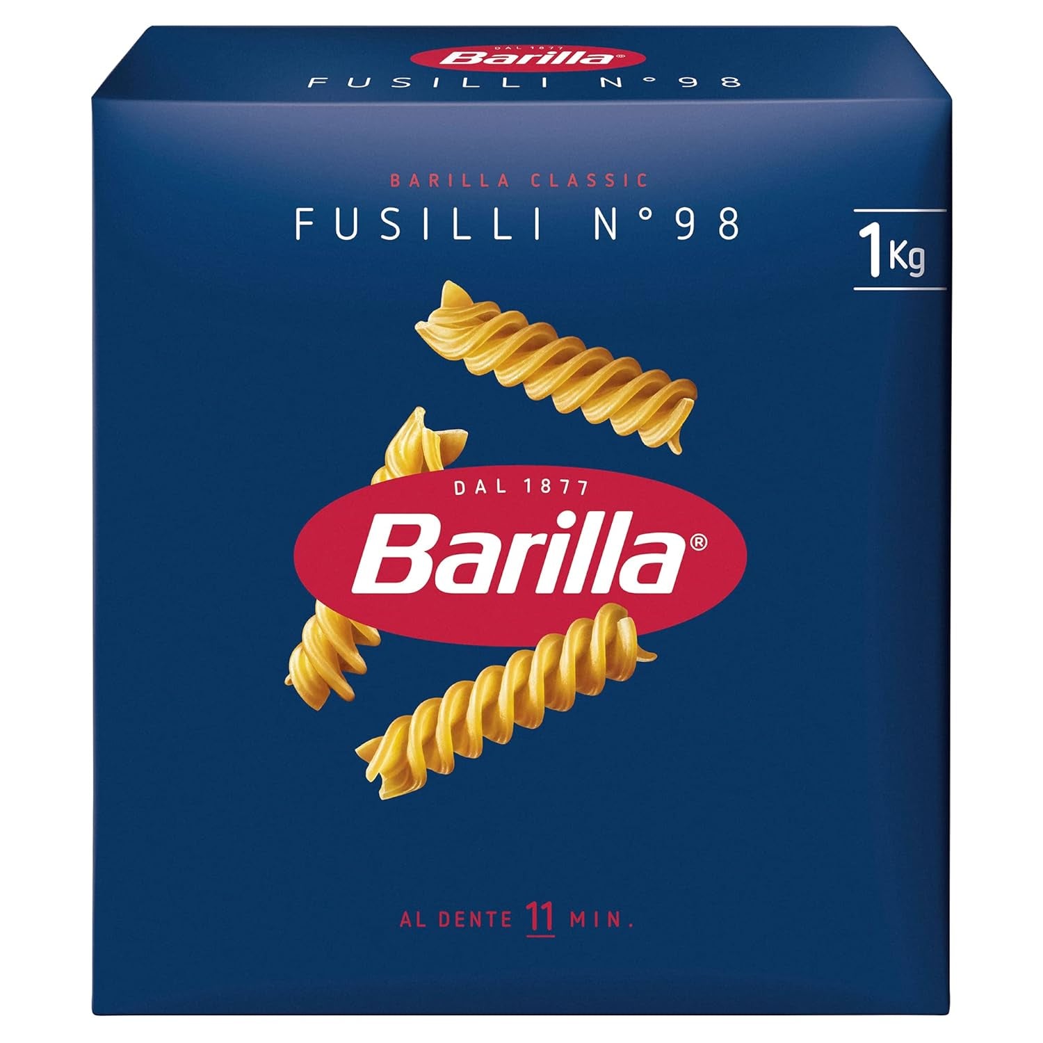 Paste Barilla Classic Spaghetti No. 5 din grâu dur de înaltă calitate, întotdeauna al dente (1 x 1 kg)