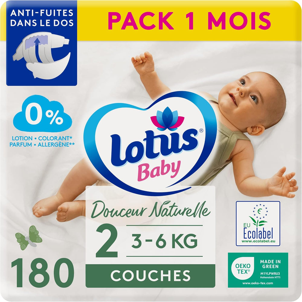Douceur Naturelle – Scutece mărimea 3 (5-9 kg) Pachet 1 lună – 172 scutece