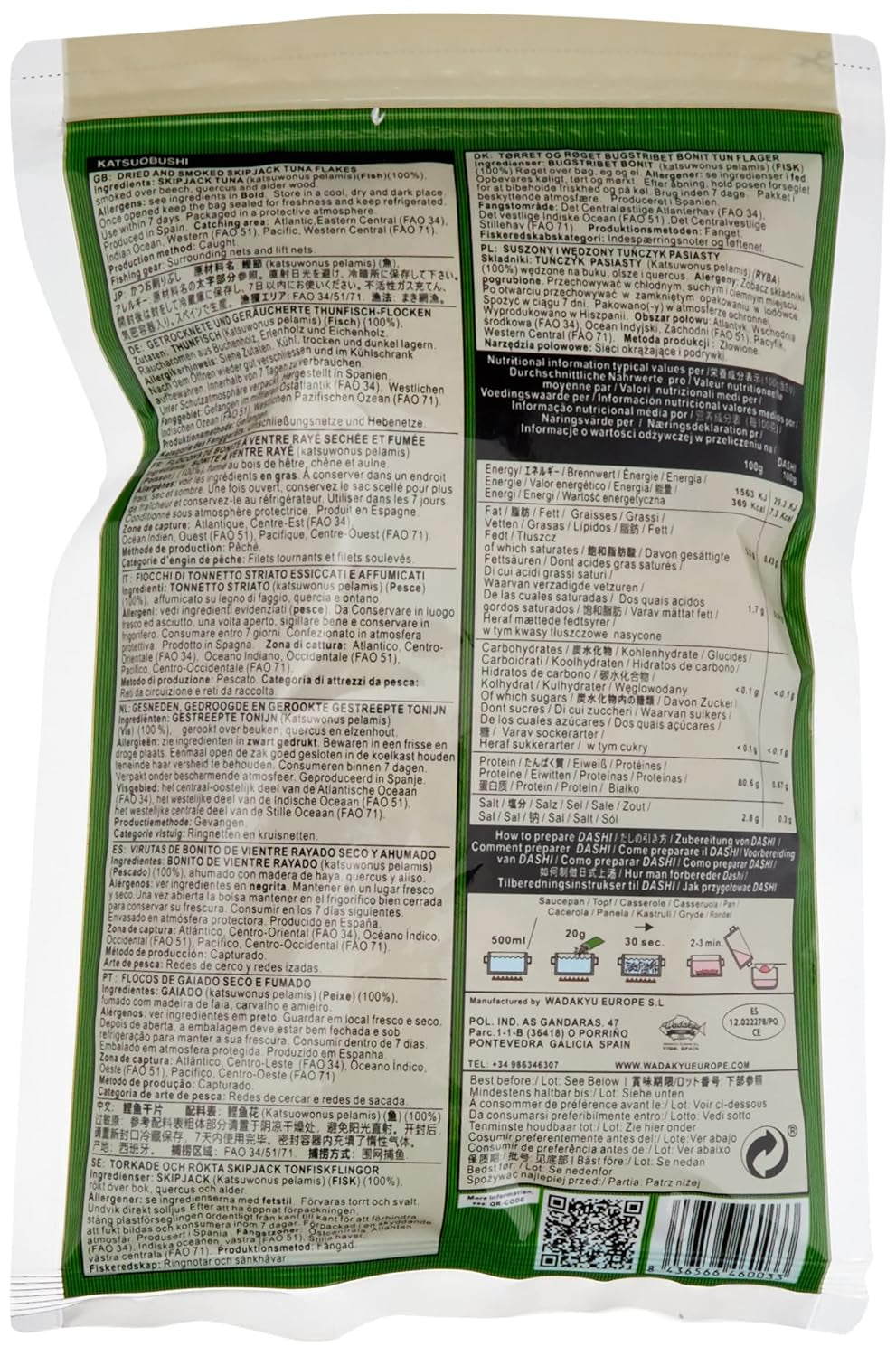 Katsuobushi Bonito Flocken – Aus 100 Prozent getrocknetem und geräuchertem Bonito Thunfisch – Ideal für die japanische Küche – 1 x 40 g