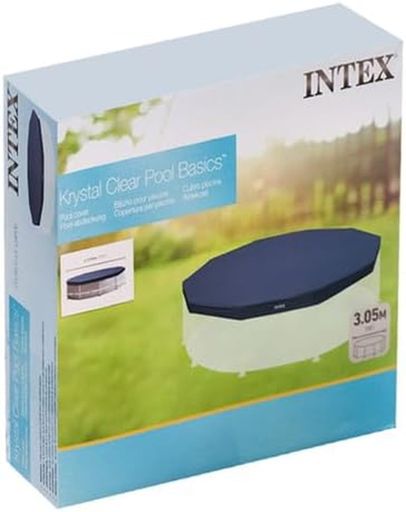 Prelată rotundă pentru piscină INTEX Ø 305cm pentru piscine cu cadru, prelată de iarnă, prelată de vară (28030)