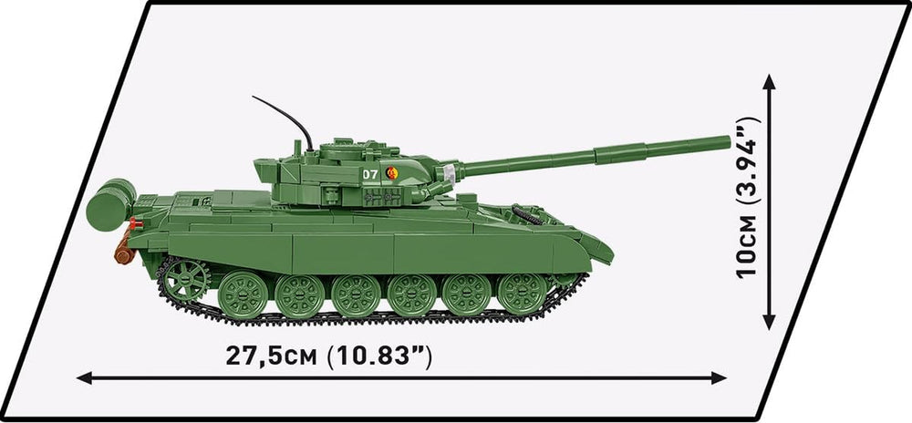 COBI T-72 (East Germany/Soviet), 10.8" x 4.5" x 4.3"