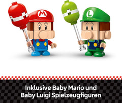 LEGO Mario Kart - Baby Mario Vs. Baby Luigi, figuri Nintendo de colecționat, 2 vitezomani de jucărie construibile, cadou pentru băieți, fete și gameri cu vârsta peste 8 ani, jucărie de aventură 72034 Seturi de constructie Besuche den LEGO-Store