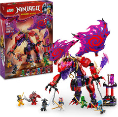 LEGO NINJAGO Chaosdrache Donnerzahn - Spielzeug mit 6 Ninja Minifiguren - Rollenspiel Bauset für Jungen und Mädchen ab 8 Jahren - Geschenke für Fans der TV-Serie Aufstieg der Drachen 71832