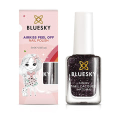 Oja pentru unghii Bluesky Kids - Stardust, maro, ușor de aplicat, non-toxică, pe bază de apă, ojă plană pentru copii, 5 ml, pachet de 1