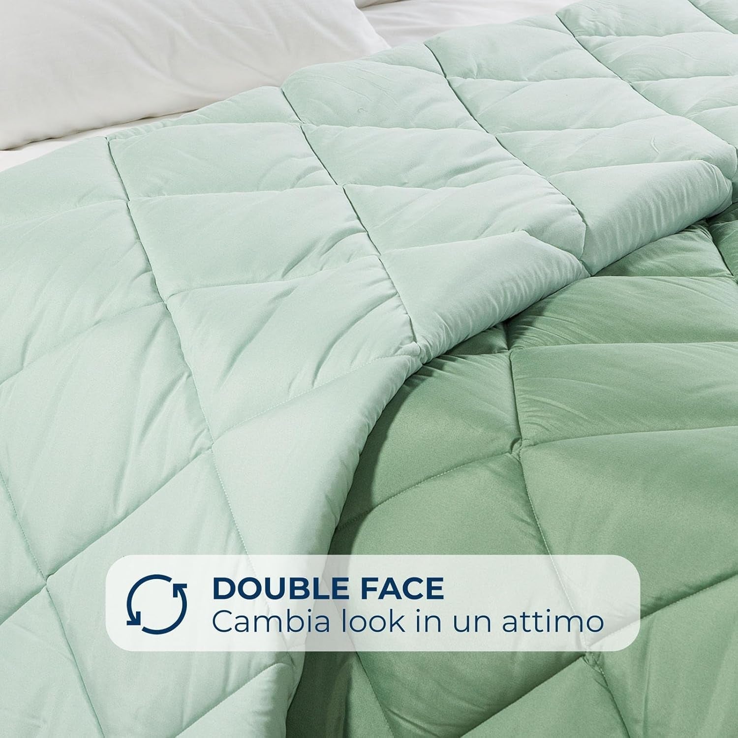 Caleffi Plapumă de iarnă pentru pat dublu, 260 X 265 Cm, din microfibră, pentru pat dublu, iarnă, moale, confortabilă, căptușită, durabilă, lavabilă, plapumă antialergică, fabricată în Plapumi si pilote Naty Shop